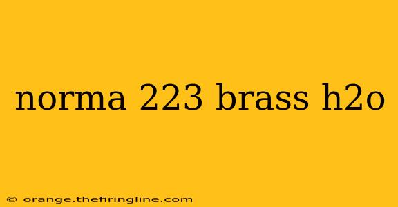 norma 223 brass h2o