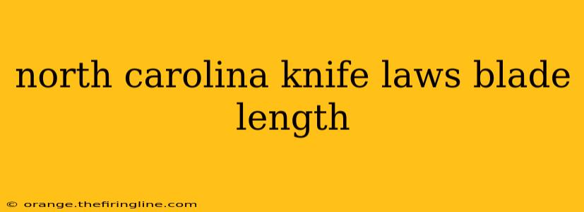 north carolina knife laws blade length