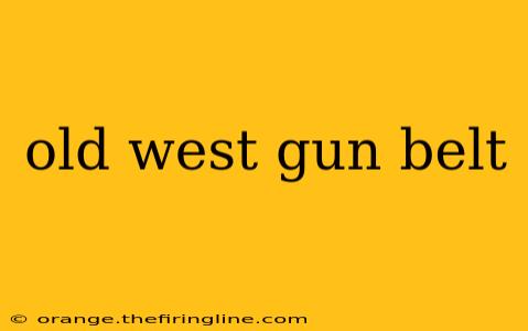 old west gun belt