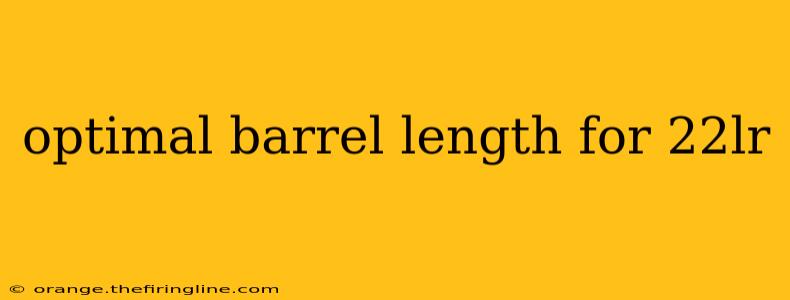 optimal barrel length for 22lr