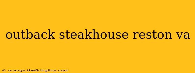 outback steakhouse reston va