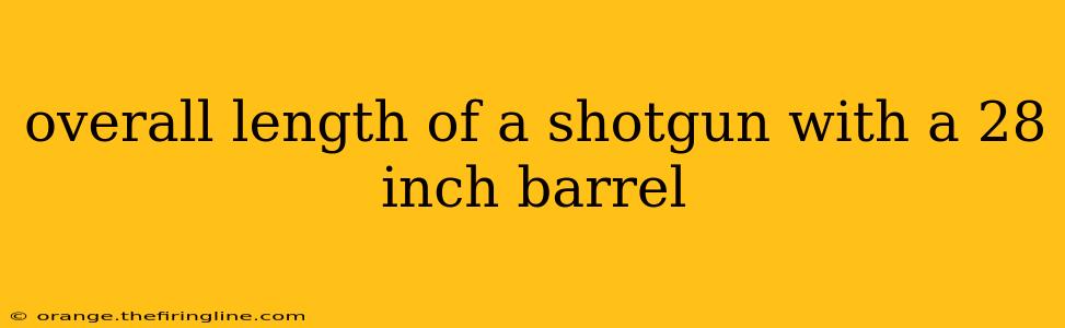 overall length of a shotgun with a 28 inch barrel