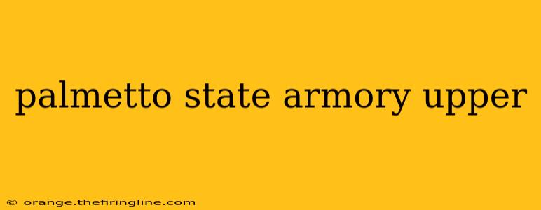 palmetto state armory upper