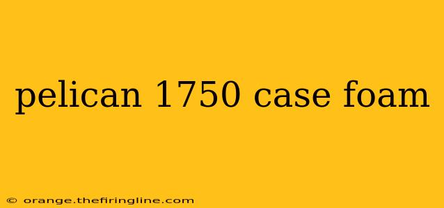 pelican 1750 case foam