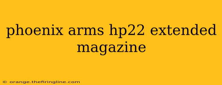 phoenix arms hp22 extended magazine