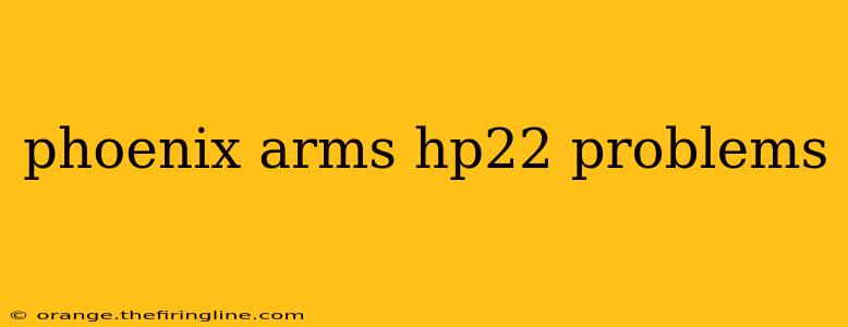 phoenix arms hp22 problems