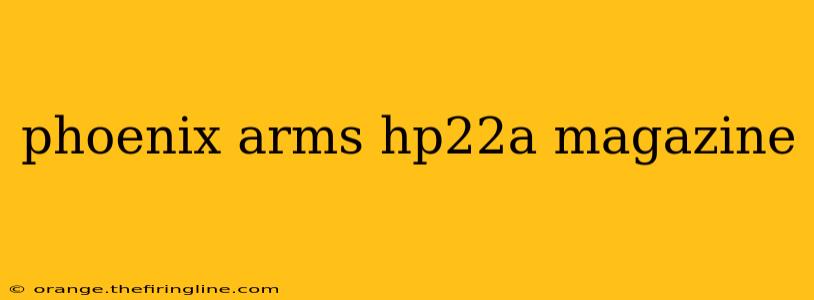 phoenix arms hp22a magazine