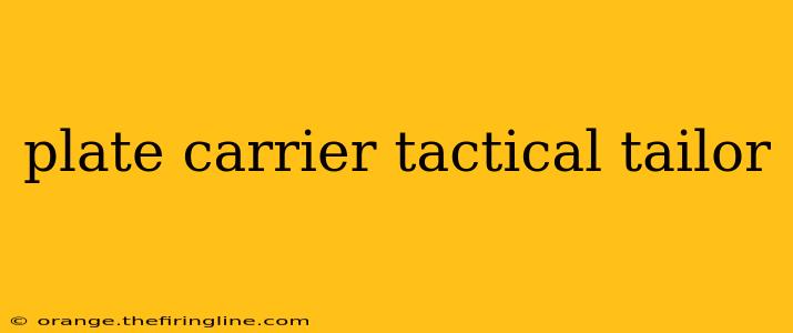 plate carrier tactical tailor