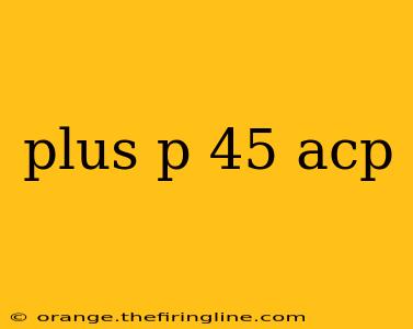 plus p 45 acp