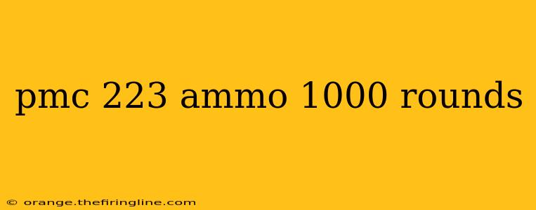 pmc 223 ammo 1000 rounds