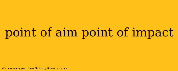 point of aim point of impact