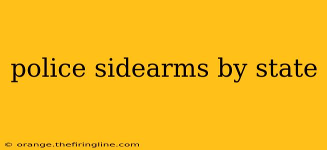 police sidearms by state