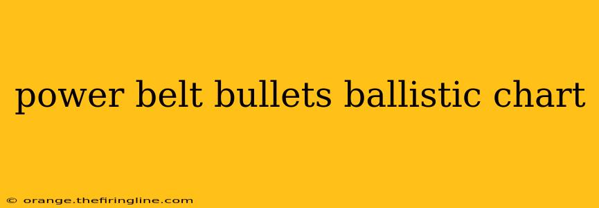 power belt bullets ballistic chart