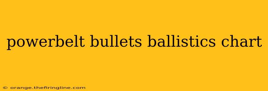 powerbelt bullets ballistics chart