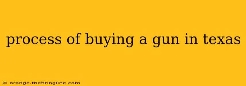 process of buying a gun in texas