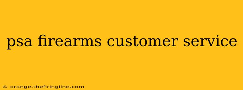 psa firearms customer service