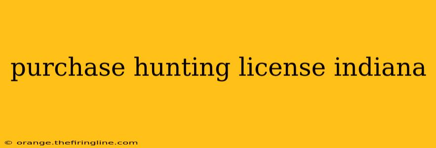 purchase hunting license indiana