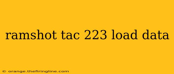 ramshot tac 223 load data