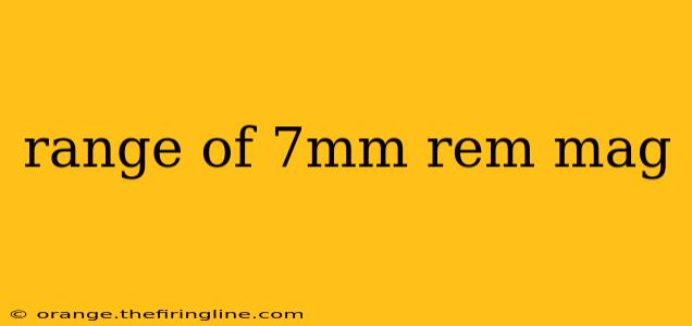 range of 7mm rem mag