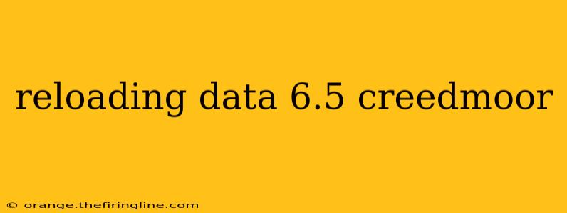 reloading data 6.5 creedmoor