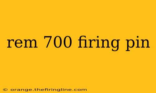 rem 700 firing pin