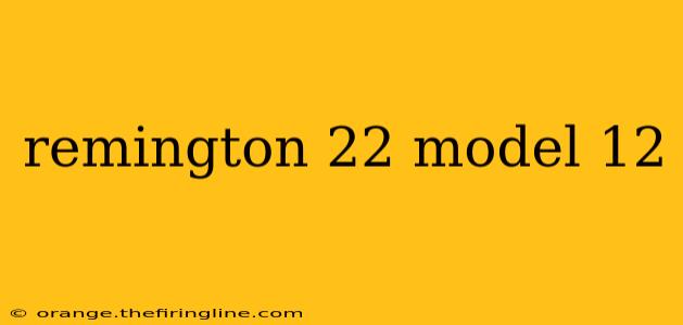 remington 22 model 12