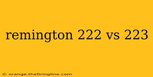 remington 222 vs 223