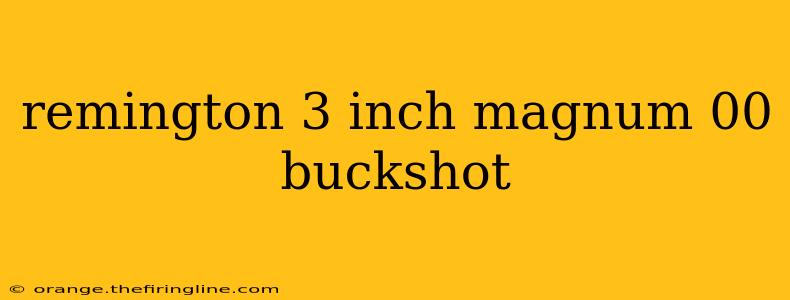 remington 3 inch magnum 00 buckshot