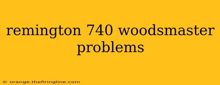 remington 740 woodsmaster problems