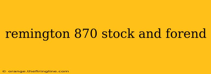 remington 870 stock and forend
