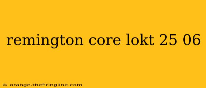 remington core lokt 25 06