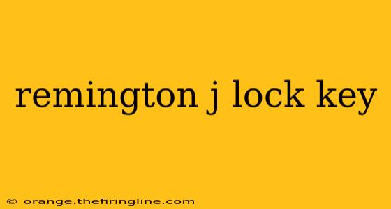 remington j lock key