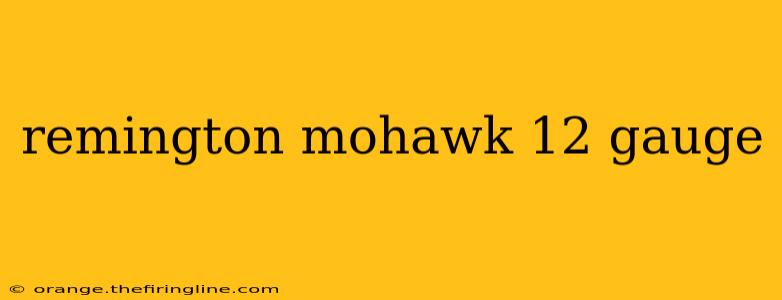 remington mohawk 12 gauge