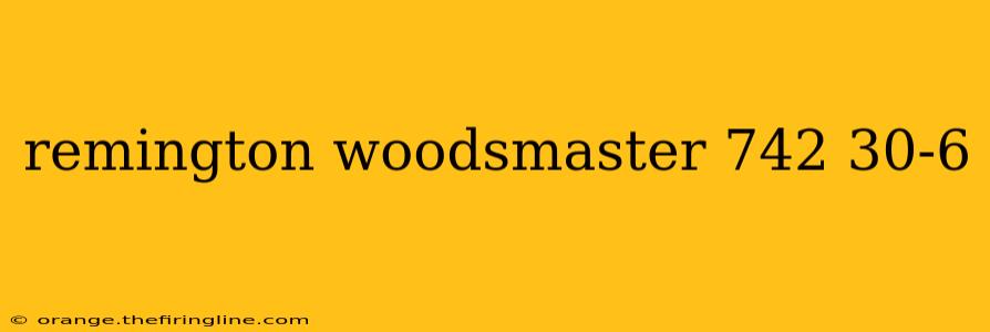 remington woodsmaster 742 30-6