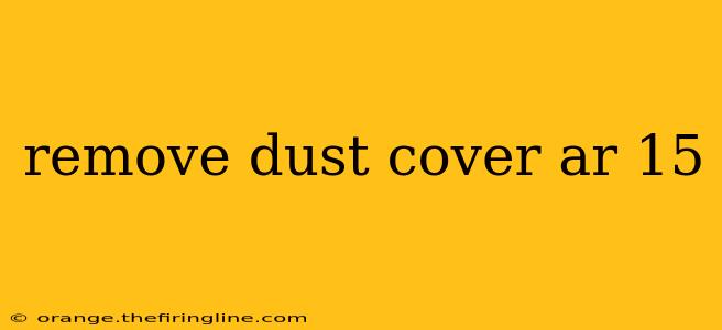 remove dust cover ar 15