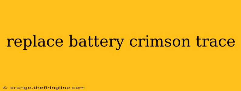 replace battery crimson trace