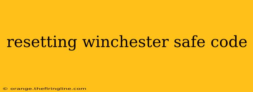 resetting winchester safe code