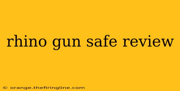 rhino gun safe review