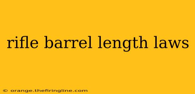 rifle barrel length laws