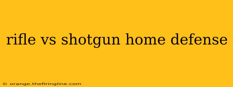 rifle vs shotgun home defense