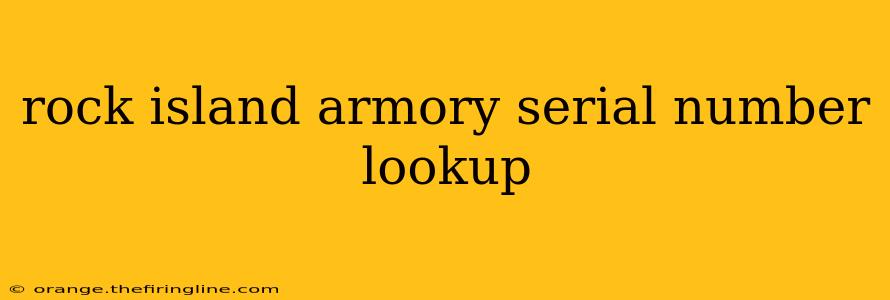 rock island armory serial number lookup