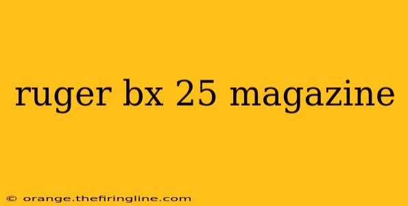 ruger bx 25 magazine