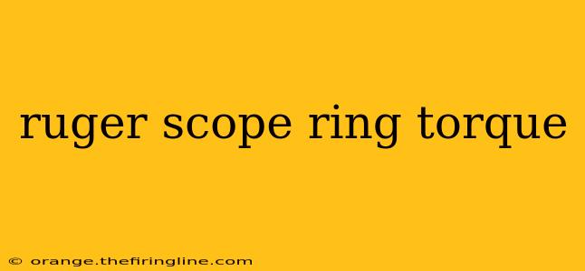 ruger scope ring torque