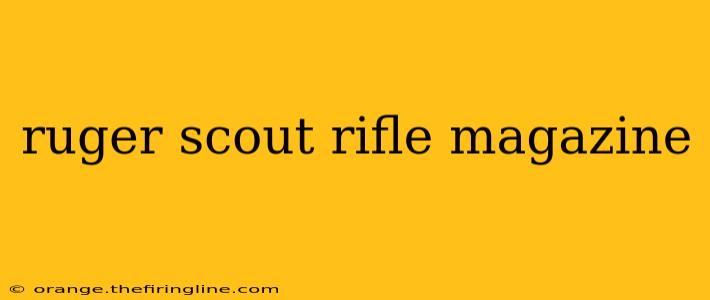 ruger scout rifle magazine