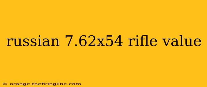 russian 7.62x54 rifle value