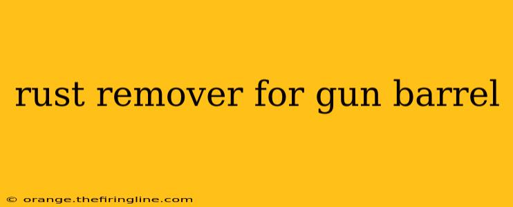 rust remover for gun barrel