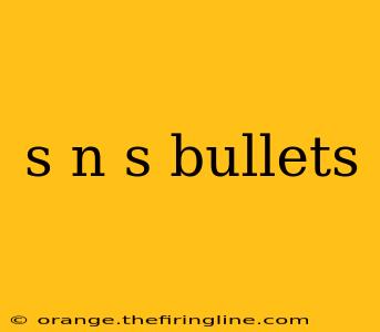 s n s bullets