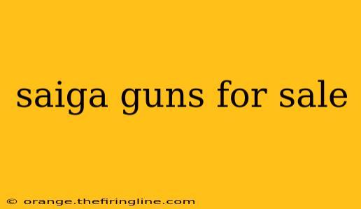 saiga guns for sale