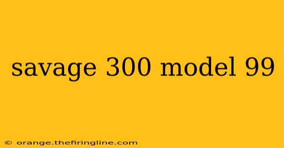 savage 300 model 99