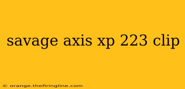 savage axis xp 223 clip